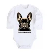 Дитячий бодік French bulldog Білий фото