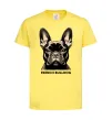 Детская футболка French bulldog Лимонный фото