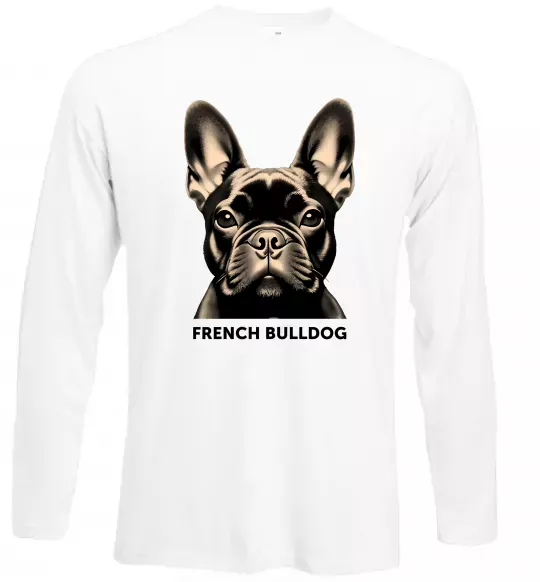 Лонгслів French bulldog Білий фото