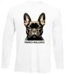 Лонгслів French bulldog Білий фото