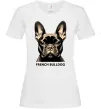 Жіноча футболка French bulldog Білий фото