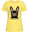 Жіноча футболка French bulldog Лимонний фото