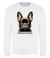 Свитшот French bulldog Белый фото