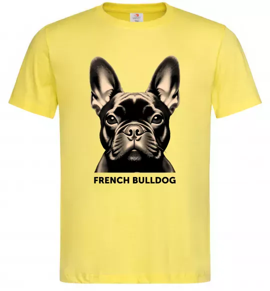 Чоловіча футболка French bulldog Лимонний фото
