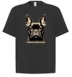 Футболка Оверсайз French bulldog Черный фото