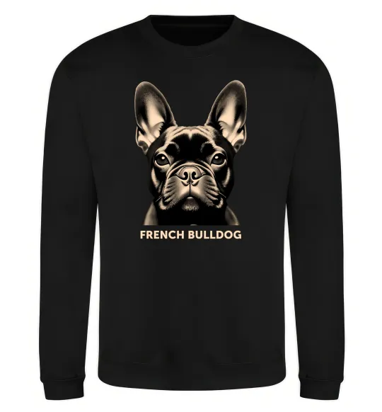 Свитшот French bulldog Черный фото