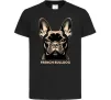 Детская футболка French bulldog Черный фото