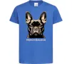 Детская футболка French bulldog Ярко-синий фото