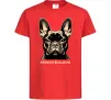 Детская футболка French bulldog Красный фото