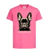 Детская футболка French bulldog Ярко-розовый фото