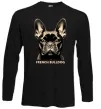 Лонгслів French bulldog Чорний фото