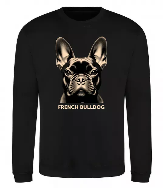 Свитшот French bulldog Черный фото