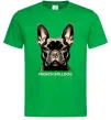 Чоловіча футболка French bulldog Зелений фото