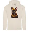 Мужская толстовка (худи) French bulldog king Таш фото