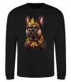 Свитшот French bulldog king Черный фото