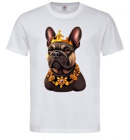 Мужская футболка French bulldog king Мужская футболка French bulldog king