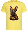 Чоловіча футболка French bulldog king Лимонний Чоловіча футболка French bulldog king Лимонний фото