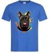Чоловіча футболка French bulldog sunglasses Яскраво-синій фото