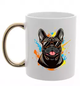 Чашка с цветной ручкой