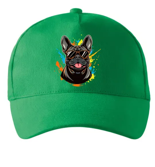 Кепка French bulldog sunglasses Зеленый фото