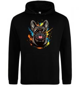 Мужская толстовка (худи) French bulldog sunglasses Мужская толстовка (худи) French bulldog sunglasses