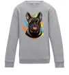 Детский Свитшот French bulldog sunglasses Серый меланж фото