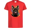 Детская футболка French bulldog sunglasses Красный фото