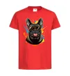 Дитяча футболка French bulldog sunglasses Червоний фото