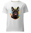 Чоловіча преміум футболка French bulldog sunglasses Білий Чоловіча преміум футболка French bulldog sunglasses Білий фото