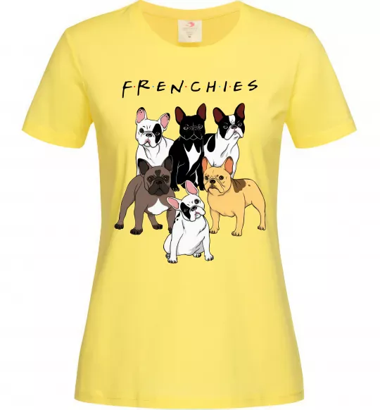 Жіноча футболка Frenchies Лимонний фото