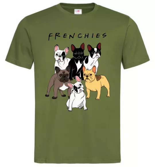 Чоловіча футболка Frenchies Оливковий фото