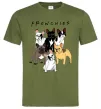 Чоловіча футболка Frenchies Оливковий Чоловіча футболка Frenchies Оливковий фото