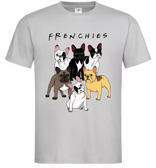 Чоловіча футболка Frenchies Сірий фото