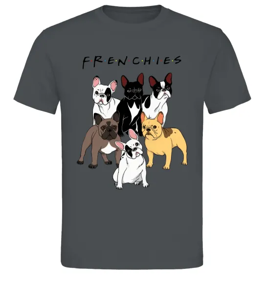 Чоловіча футболка Frenchies Графіт фото