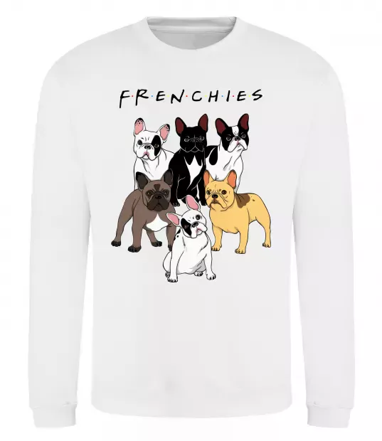 Світшот Frenchies Білий фото