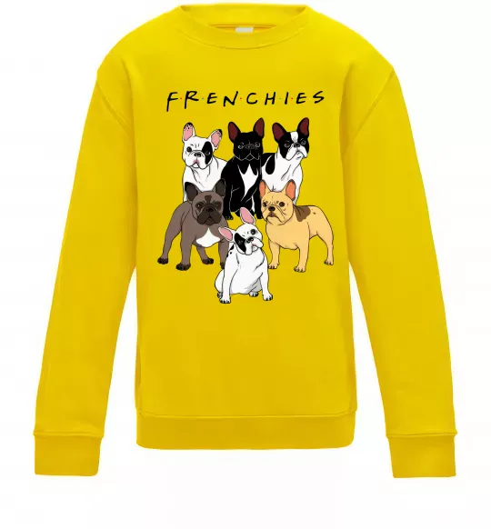 Детский Свитшот Frenchies Солнечно желтый фото