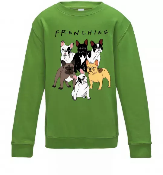 Детский Свитшот Frenchies Лаймовый фото