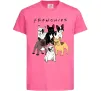Детская футболка Frenchies Ярко-розовый фото
