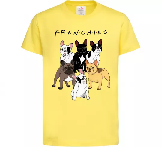 Детская футболка Frenchies Лимонный фото
