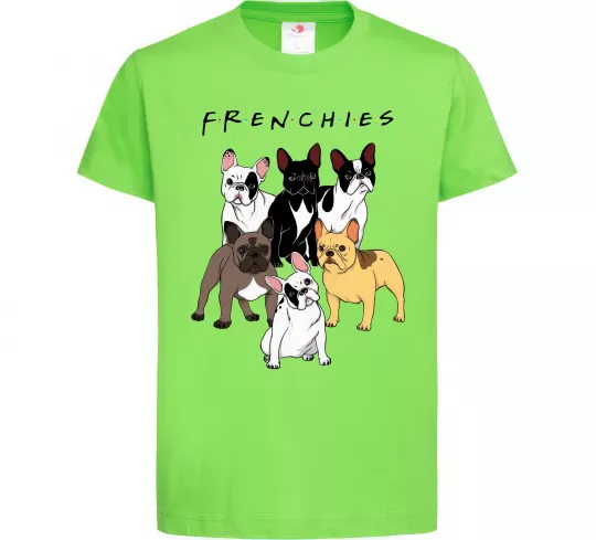 Детская футболка Frenchies Лаймовый фото