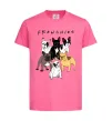 Дитяча футболка Frenchies Яскраво-рожевий фото