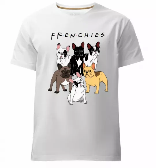 Чоловіча преміум футболка Frenchies Білий фото