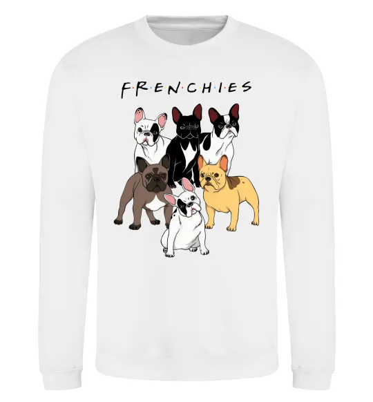 Свитшот Frenchies Белый фото
