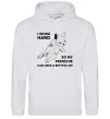 Мужская толстовка (худи) I work hard for my frenchie Серый меланж фото