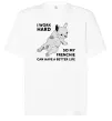 Футболка Оверсайз I work hard for my frenchie Белый фото