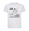 Детская футболка I work hard for my frenchie Белый фото
