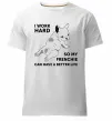 Чоловіча преміум футболка I work hard for my frenchie Білий фото