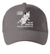 Кепка I work hard for my frenchie Сірий фото