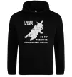 Мужская толстовка (худи) I work hard for my frenchie Черный фото