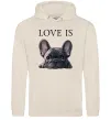 Женская толстовка (худи) Love is frenchie Таш Женская толстовка (худи) Love is frenchie Таш фото